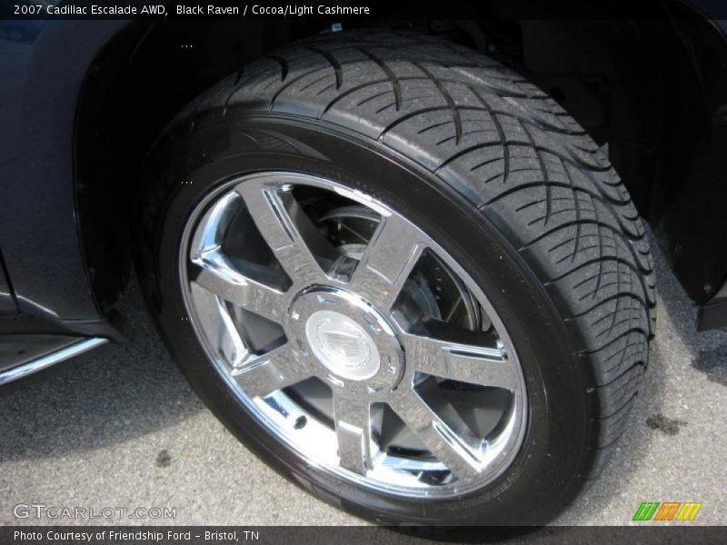 Black Raven / Cocoa/Light Cashmere 2007 Cadillac Escalade AWD