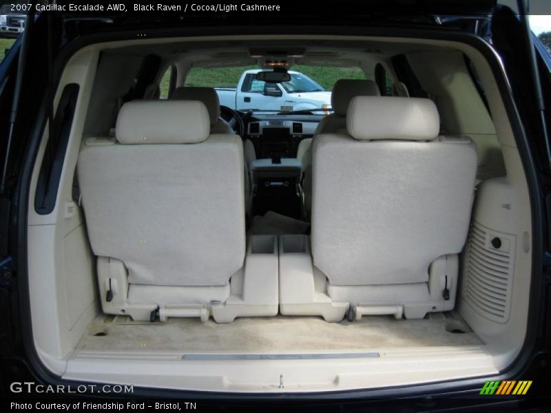 Black Raven / Cocoa/Light Cashmere 2007 Cadillac Escalade AWD
