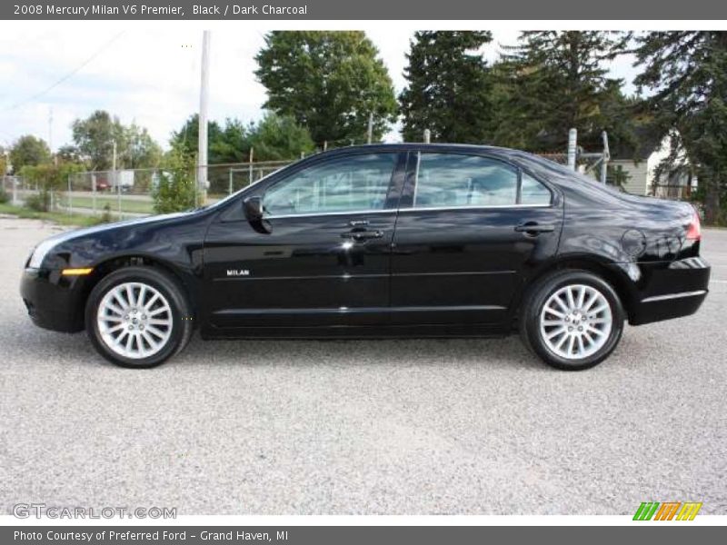 Black / Dark Charcoal 2008 Mercury Milan V6 Premier