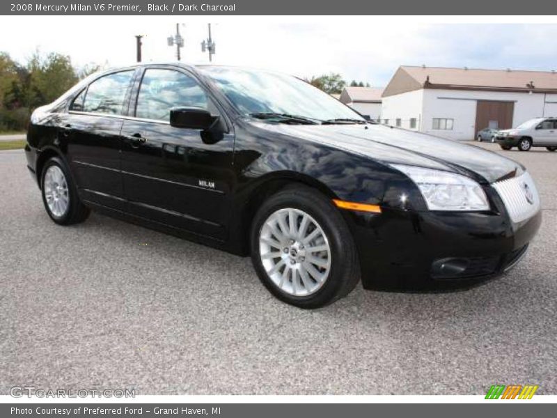 Black / Dark Charcoal 2008 Mercury Milan V6 Premier