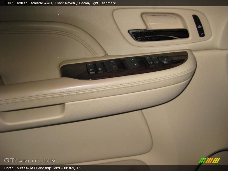 Black Raven / Cocoa/Light Cashmere 2007 Cadillac Escalade AWD