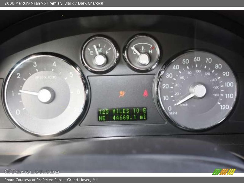 Black / Dark Charcoal 2008 Mercury Milan V6 Premier