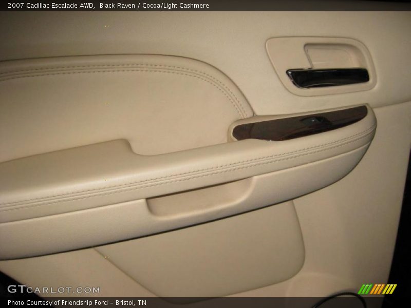 Black Raven / Cocoa/Light Cashmere 2007 Cadillac Escalade AWD