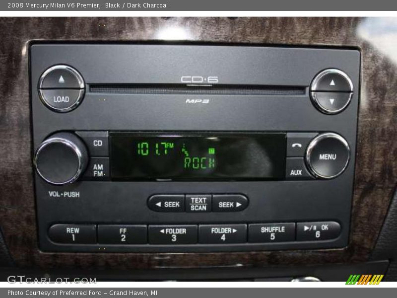 Black / Dark Charcoal 2008 Mercury Milan V6 Premier