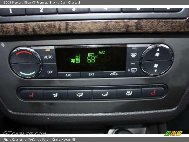 Black / Dark Charcoal 2008 Mercury Milan V6 Premier