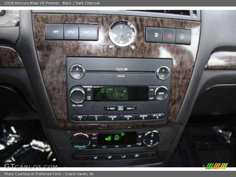 Black / Dark Charcoal 2008 Mercury Milan V6 Premier