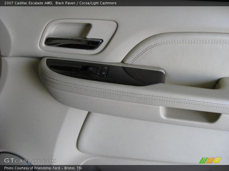 Black Raven / Cocoa/Light Cashmere 2007 Cadillac Escalade AWD