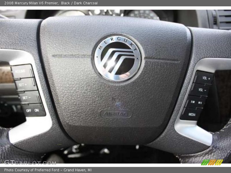 Black / Dark Charcoal 2008 Mercury Milan V6 Premier