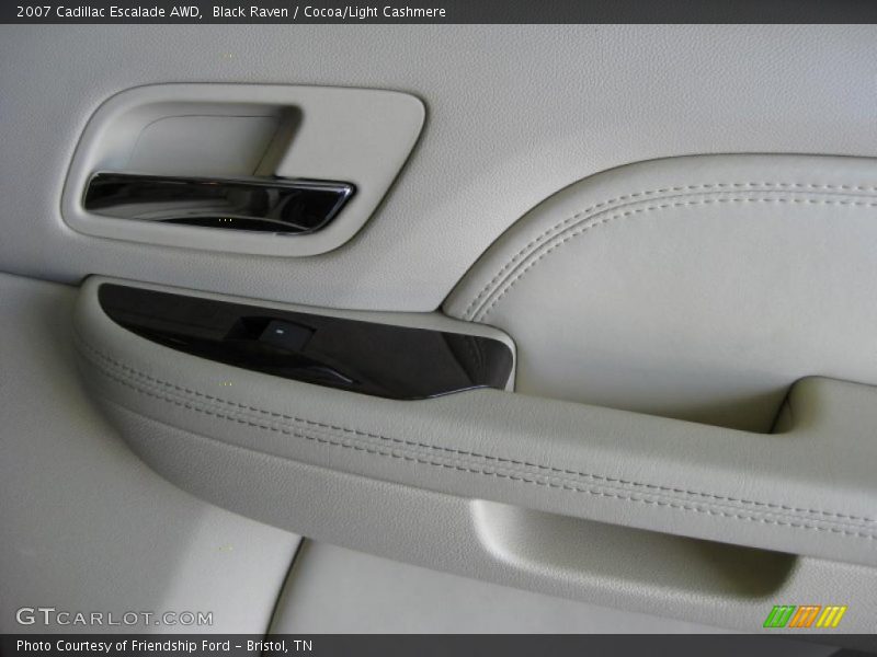 Black Raven / Cocoa/Light Cashmere 2007 Cadillac Escalade AWD