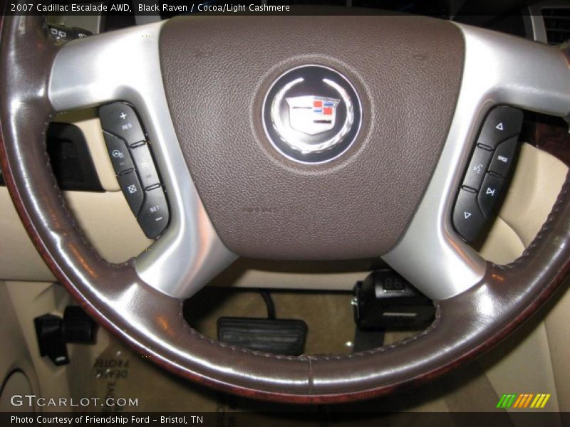 Black Raven / Cocoa/Light Cashmere 2007 Cadillac Escalade AWD