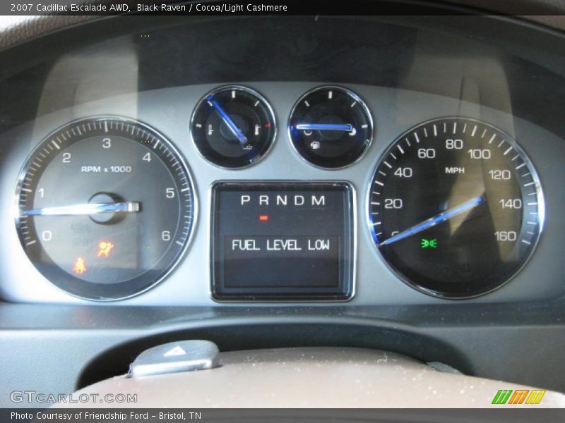 Black Raven / Cocoa/Light Cashmere 2007 Cadillac Escalade AWD