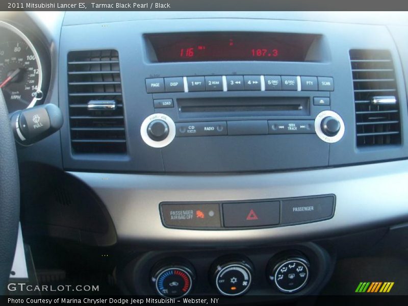 Tarmac Black Pearl / Black 2011 Mitsubishi Lancer ES