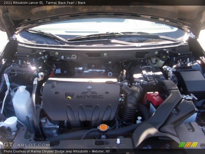 Tarmac Black Pearl / Black 2011 Mitsubishi Lancer ES