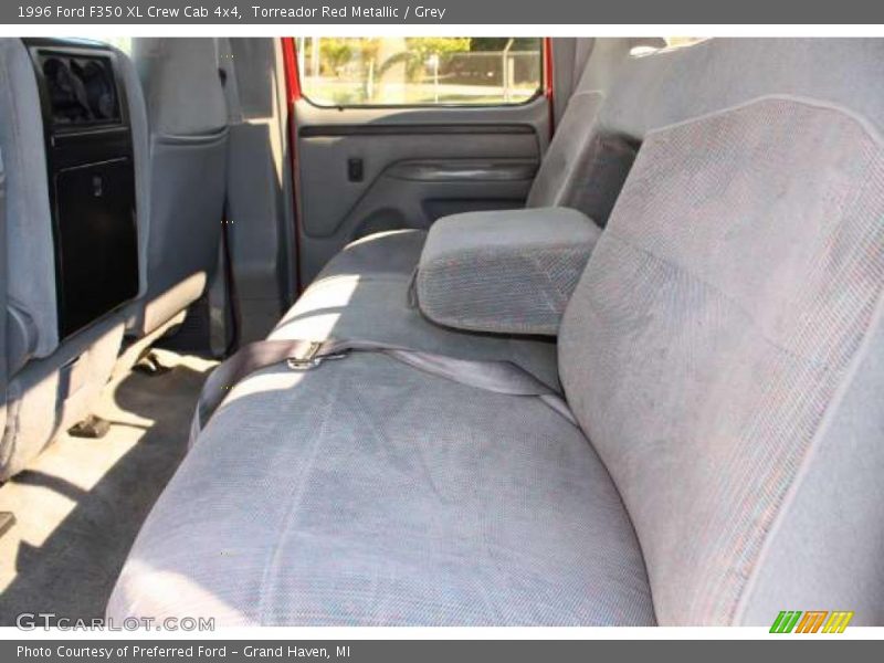 Torreador Red Metallic / Grey 1996 Ford F350 XL Crew Cab 4x4