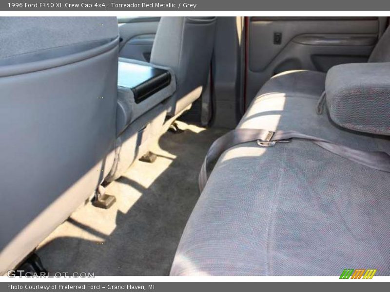 Torreador Red Metallic / Grey 1996 Ford F350 XL Crew Cab 4x4