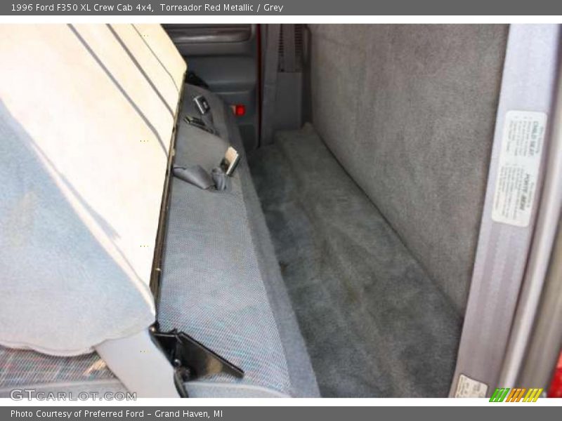 Torreador Red Metallic / Grey 1996 Ford F350 XL Crew Cab 4x4