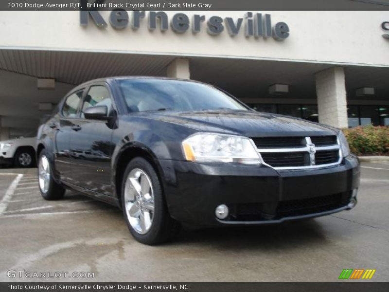 Brilliant Black Crystal Pearl / Dark Slate Gray 2010 Dodge Avenger R/T