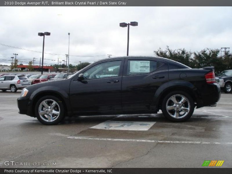 Brilliant Black Crystal Pearl / Dark Slate Gray 2010 Dodge Avenger R/T