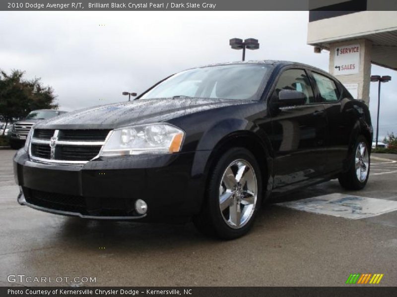 Brilliant Black Crystal Pearl / Dark Slate Gray 2010 Dodge Avenger R/T