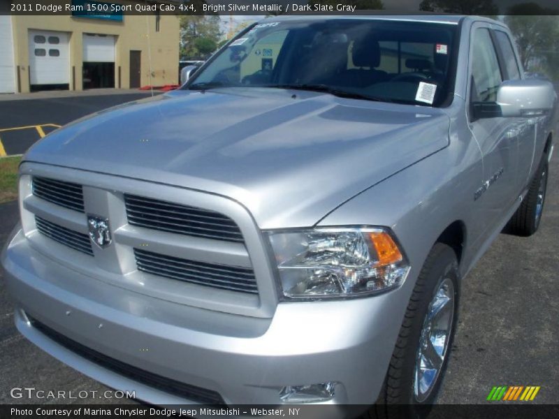 Bright Silver Metallic / Dark Slate Gray 2011 Dodge Ram 1500 Sport Quad Cab 4x4