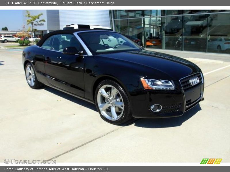 Brilliant Black / Cardamom Beige 2011 Audi A5 2.0T Convertible