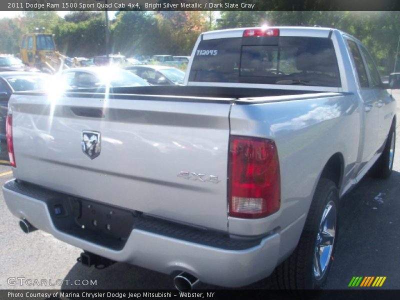 Bright Silver Metallic / Dark Slate Gray 2011 Dodge Ram 1500 Sport Quad Cab 4x4