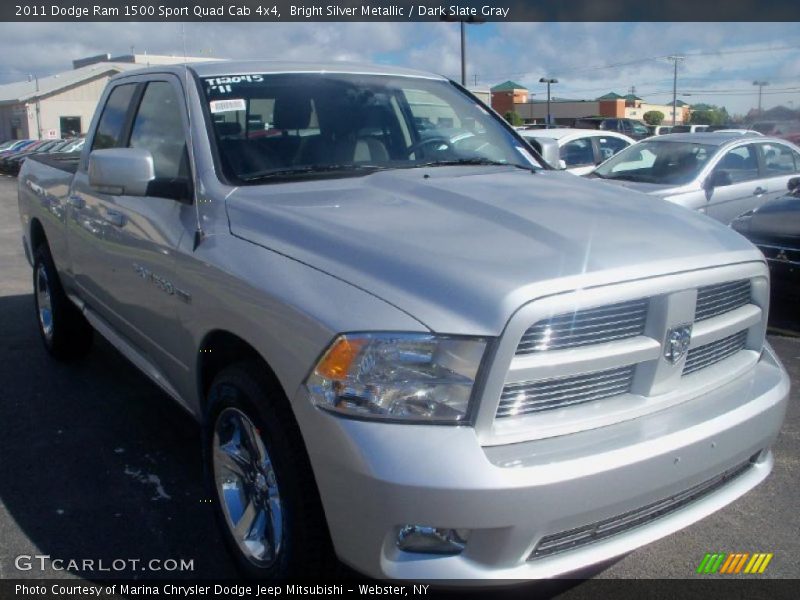 Bright Silver Metallic / Dark Slate Gray 2011 Dodge Ram 1500 Sport Quad Cab 4x4