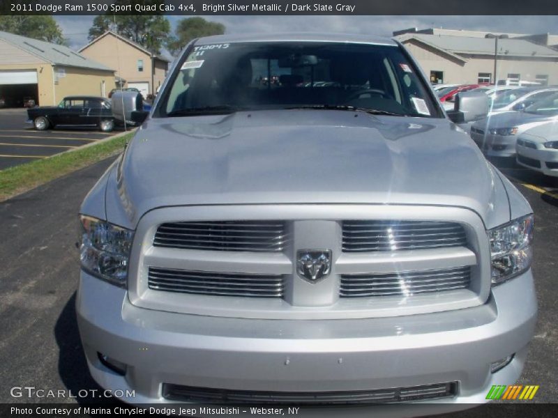 Bright Silver Metallic / Dark Slate Gray 2011 Dodge Ram 1500 Sport Quad Cab 4x4