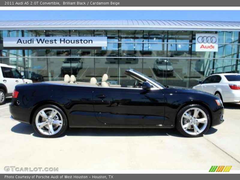Brilliant Black / Cardamom Beige 2011 Audi A5 2.0T Convertible