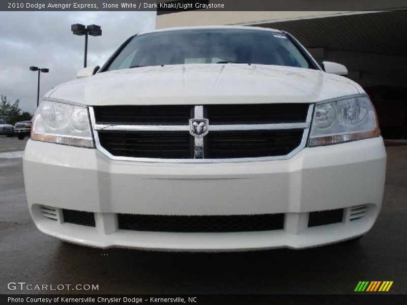 Stone White / Dark Khaki/Light Graystone 2010 Dodge Avenger Express