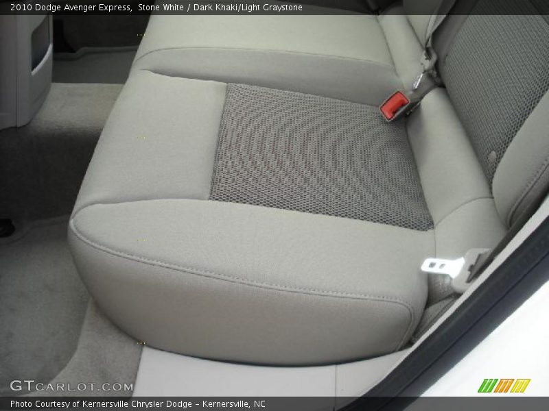 Stone White / Dark Khaki/Light Graystone 2010 Dodge Avenger Express