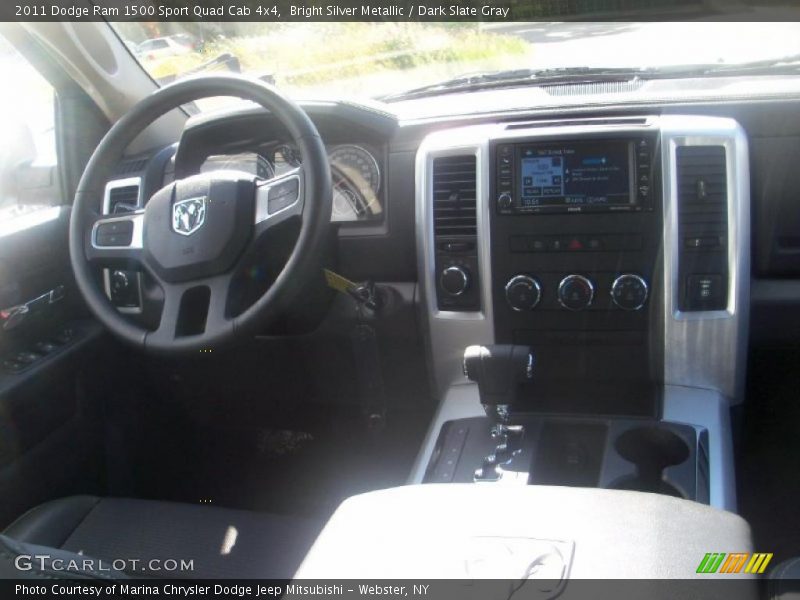 Bright Silver Metallic / Dark Slate Gray 2011 Dodge Ram 1500 Sport Quad Cab 4x4
