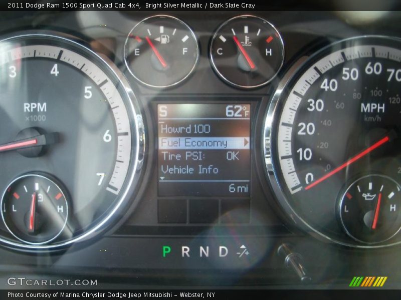Bright Silver Metallic / Dark Slate Gray 2011 Dodge Ram 1500 Sport Quad Cab 4x4