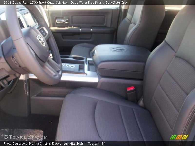 Deep Water Blue Pearl / Dark Slate Gray 2011 Dodge Ram 1500 Sport Quad Cab 4x4