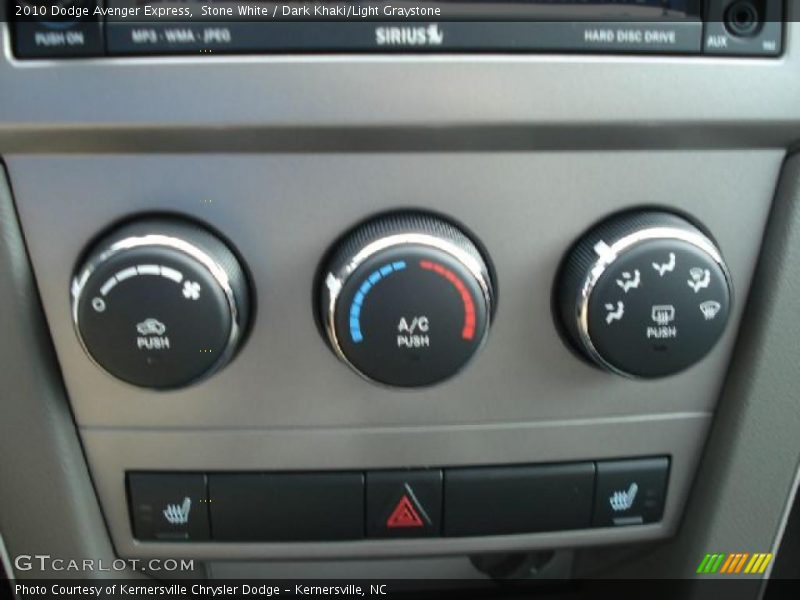 Stone White / Dark Khaki/Light Graystone 2010 Dodge Avenger Express