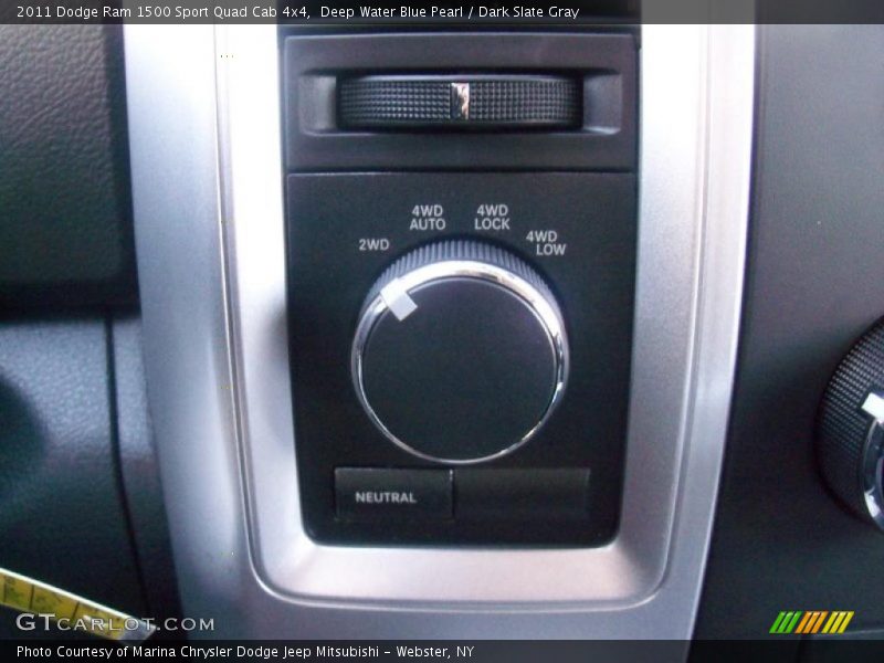 Deep Water Blue Pearl / Dark Slate Gray 2011 Dodge Ram 1500 Sport Quad Cab 4x4