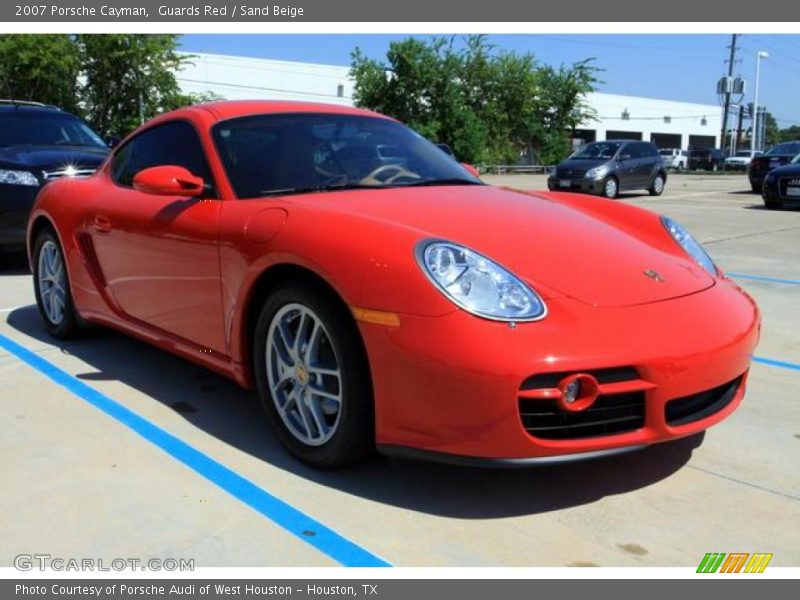 Guards Red / Sand Beige 2007 Porsche Cayman