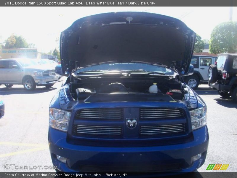 Deep Water Blue Pearl / Dark Slate Gray 2011 Dodge Ram 1500 Sport Quad Cab 4x4