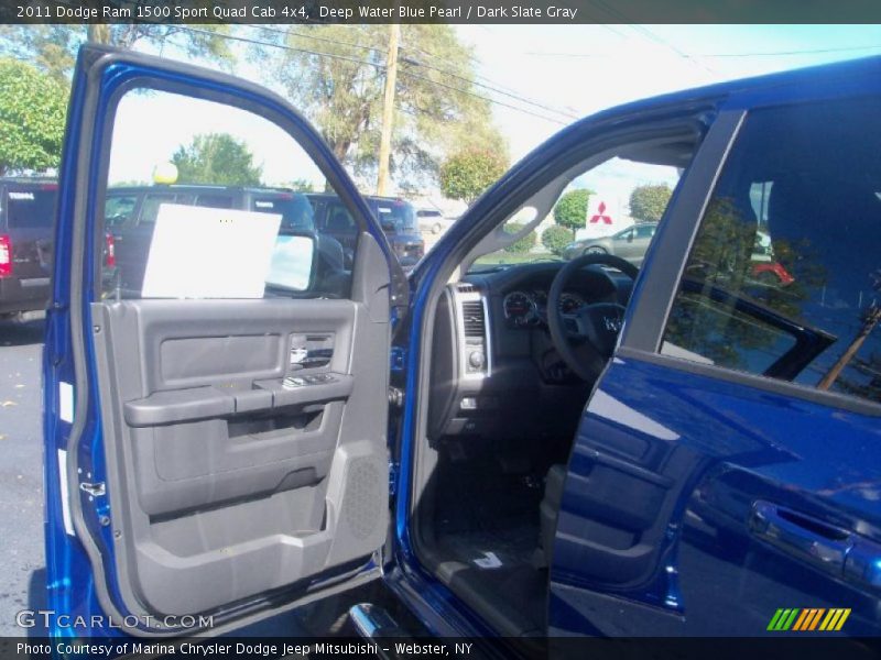 Deep Water Blue Pearl / Dark Slate Gray 2011 Dodge Ram 1500 Sport Quad Cab 4x4