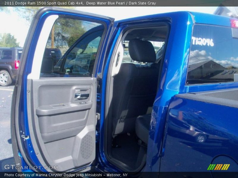 Deep Water Blue Pearl / Dark Slate Gray 2011 Dodge Ram 1500 Sport Quad Cab 4x4