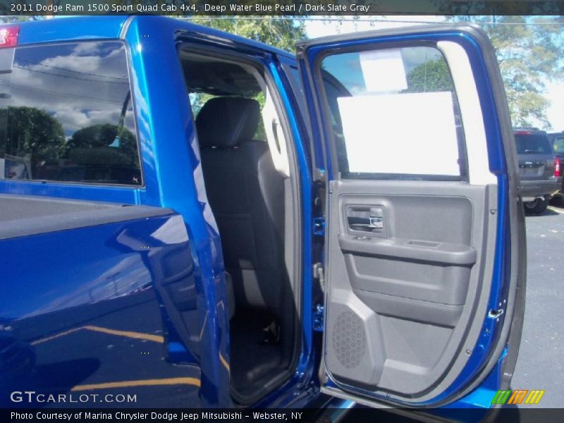 Deep Water Blue Pearl / Dark Slate Gray 2011 Dodge Ram 1500 Sport Quad Cab 4x4