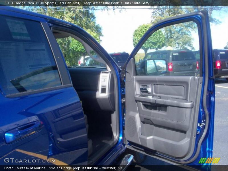 Deep Water Blue Pearl / Dark Slate Gray 2011 Dodge Ram 1500 Sport Quad Cab 4x4