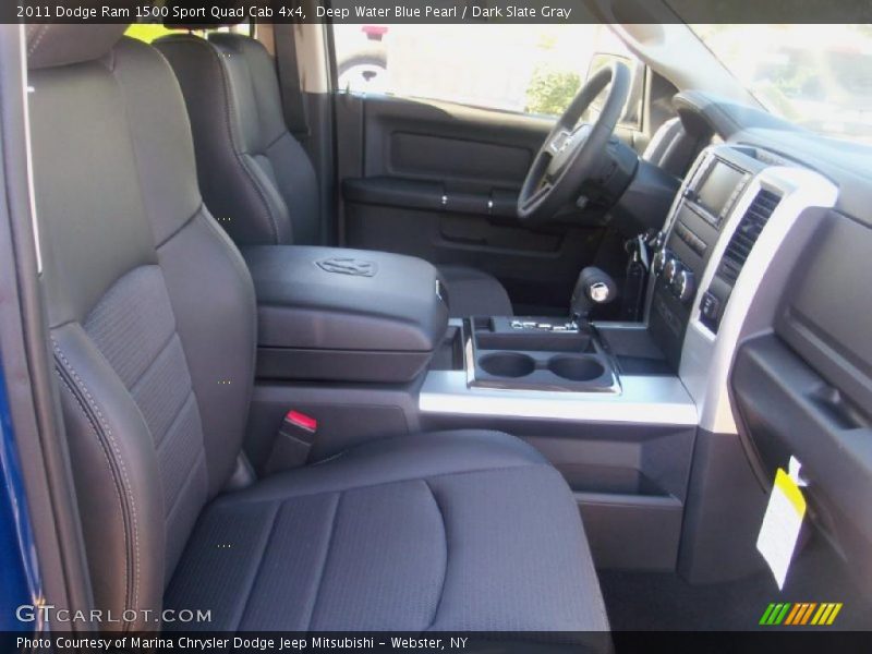 Deep Water Blue Pearl / Dark Slate Gray 2011 Dodge Ram 1500 Sport Quad Cab 4x4