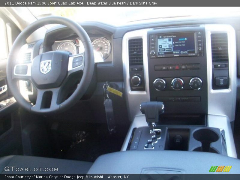 Deep Water Blue Pearl / Dark Slate Gray 2011 Dodge Ram 1500 Sport Quad Cab 4x4