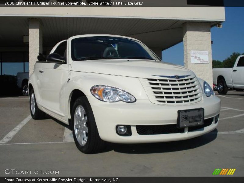 Stone White / Pastel Slate Gray 2008 Chrysler PT Cruiser Touring Convertible