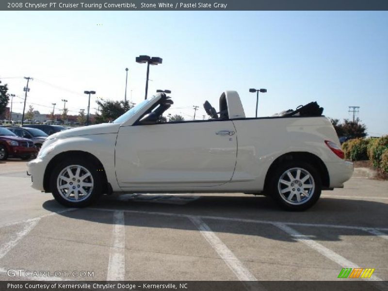 Stone White / Pastel Slate Gray 2008 Chrysler PT Cruiser Touring Convertible