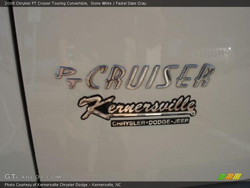 Stone White / Pastel Slate Gray 2008 Chrysler PT Cruiser Touring Convertible