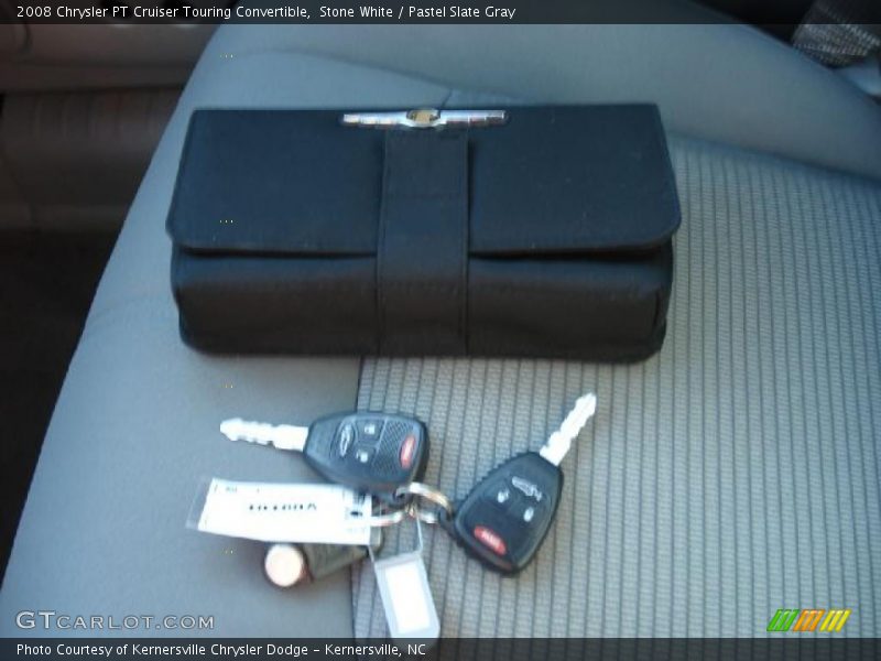 Stone White / Pastel Slate Gray 2008 Chrysler PT Cruiser Touring Convertible