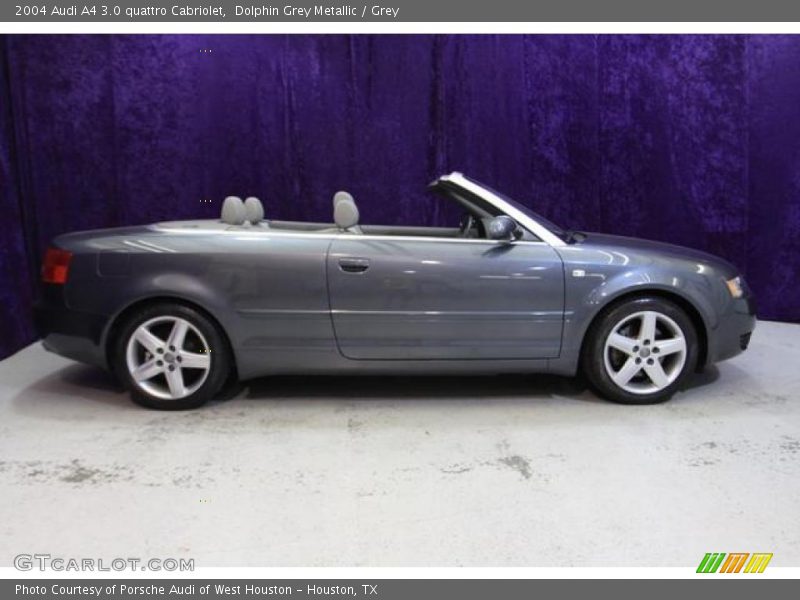 Dolphin Grey Metallic / Grey 2004 Audi A4 3.0 quattro Cabriolet