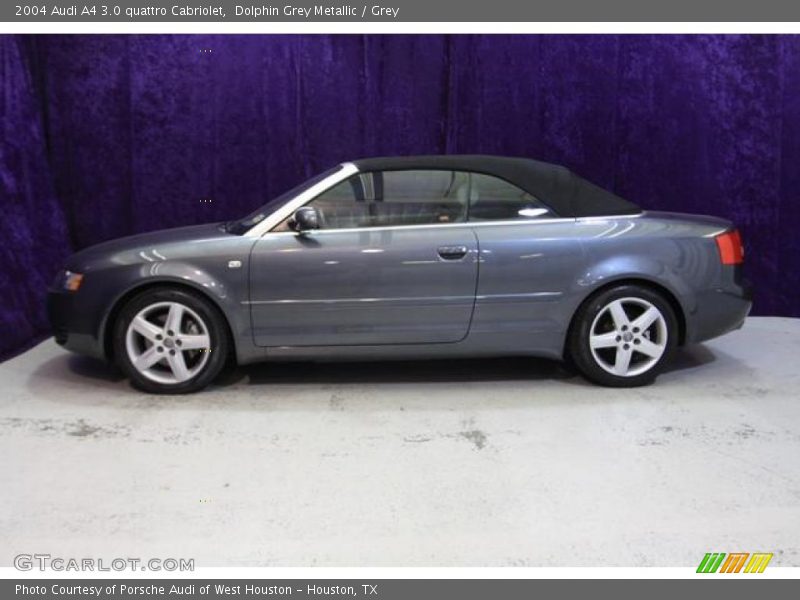 Dolphin Grey Metallic / Grey 2004 Audi A4 3.0 quattro Cabriolet